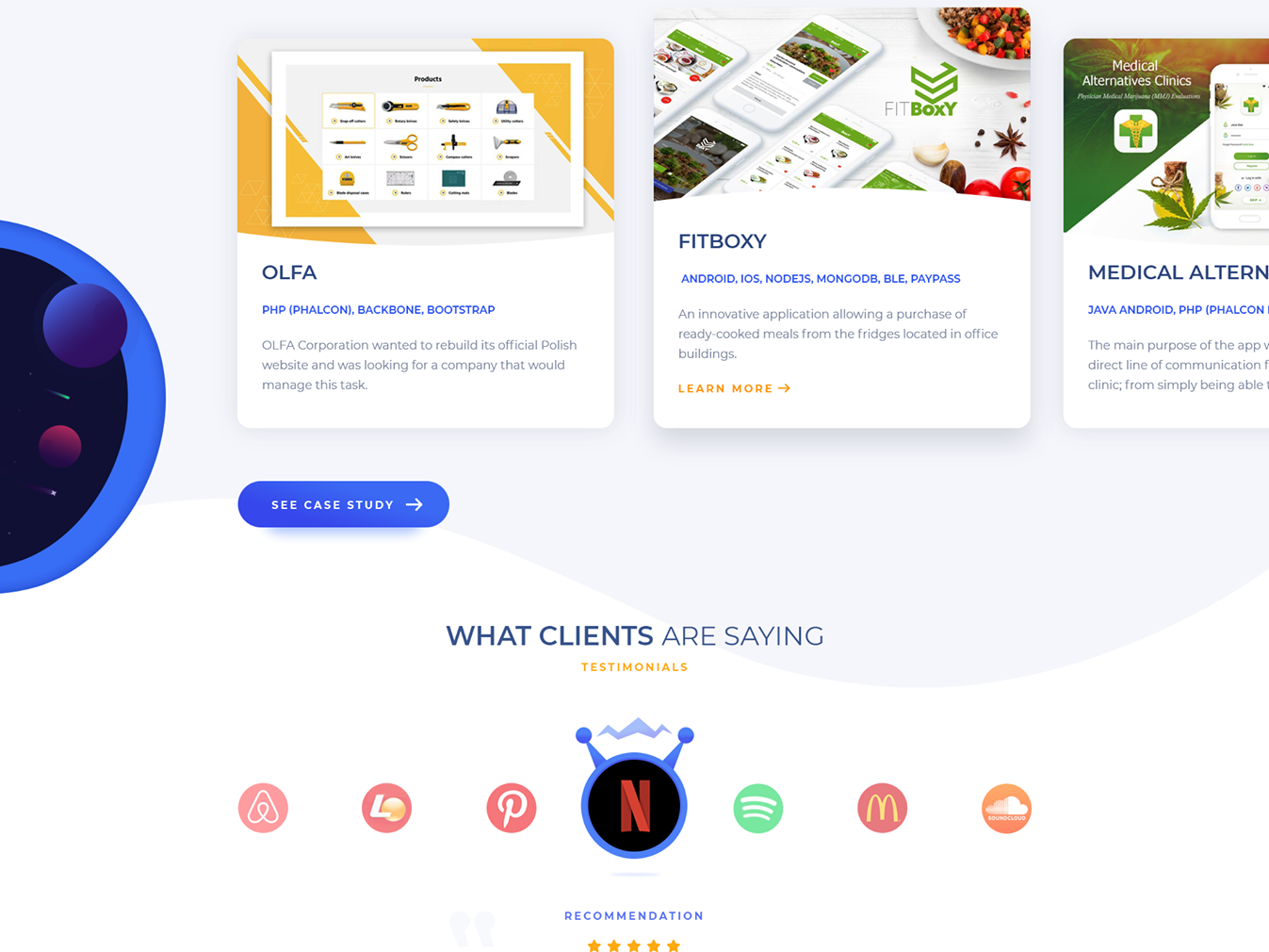 Customer\u0026#39;s review section by Soluterpiece on Dribbble