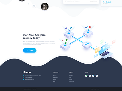 Footer Data Analytics Agency Website