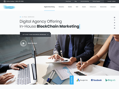 Marketing Analyst Agency Homepage
