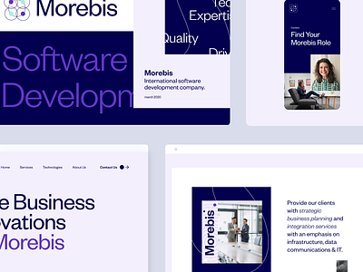 Morebis Website Redesign brand design brand identity branding design identity typography ui ux web website