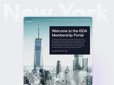 ISDA Membership Website brand identity branding design finance landing website