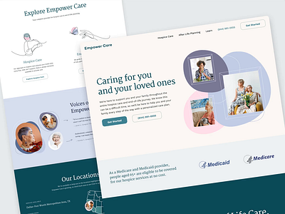 Empower Care: website design & brand identity animation branding motion graphics ui