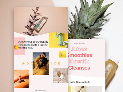 "Dose" – Website Preview branding clean design identity typography ui web website