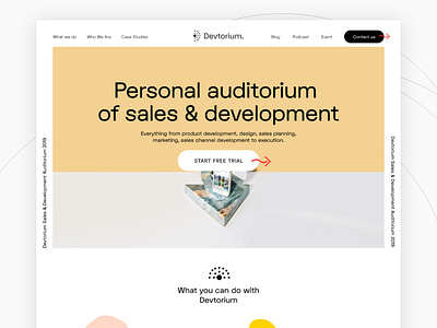 Devtorium Brand Website Concept branding clean design typography ui web website