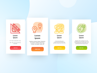 UI Cards Section branding cards ui icon illustration ui ux website