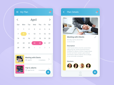 Calendar Plan Apps app calendar app design icon interaction design mobile app plans ui ux