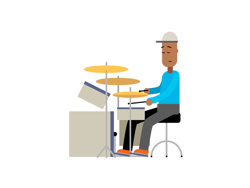 Jazz Drummer by Sanoj Gopinath on Dribbble