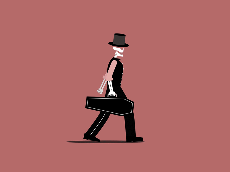 Hitman From Hell 2danimation animatedgif animation characterdesign design digitalart graphicdesign hitman illustration minimal motiondesign motiongraphics