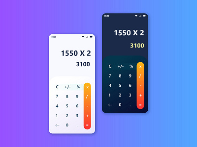 Calculator Design Dailyui Challenge 004 adobe xd appdesign behance calculator ui