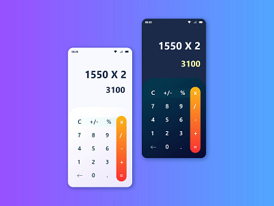 Calculator Design Dailyui Challenge 004