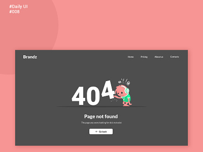 404 Error page ui design appdesign design figma ui user experience user intereface visual design webdesign