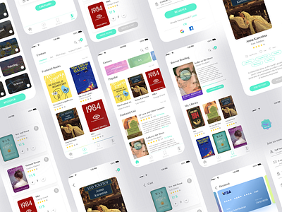 Read Me App app app design application books design library read ui uiux ux xd xd ui kit