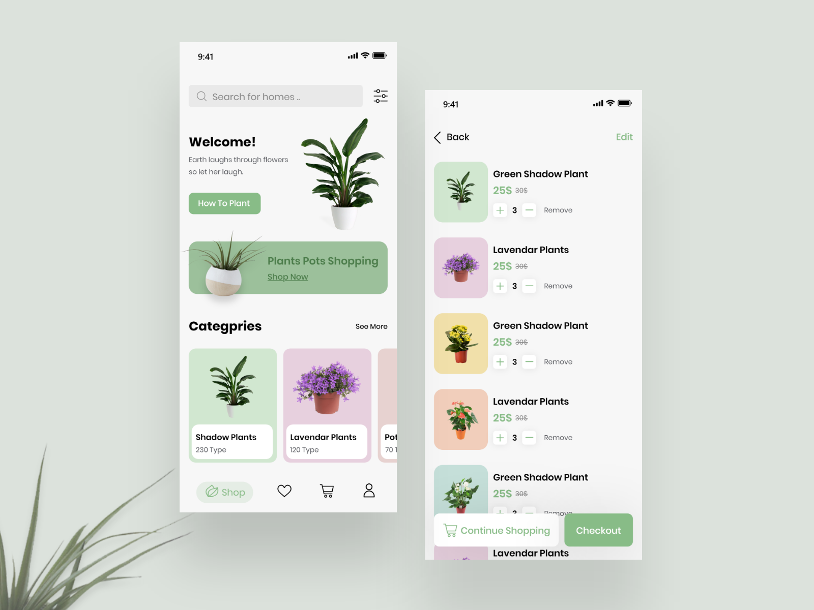Plants Online Store by Israa Adel on Dribbble