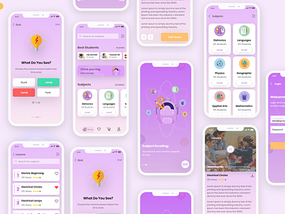 E- learning App Design - For Kids