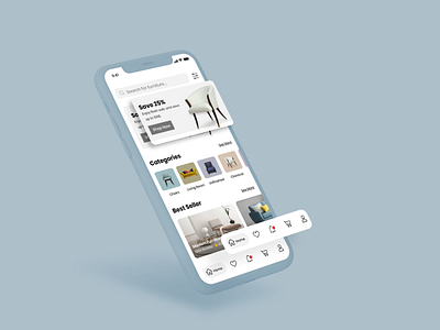 Triple Furniture App (Ecommerce) app design ecommerce furniture furniture store ui ux xd