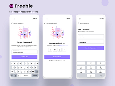 Free Forgot Password Screens
