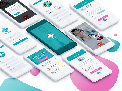 Tele Doctor App Design app design clinic doctor medicine ux ux ui