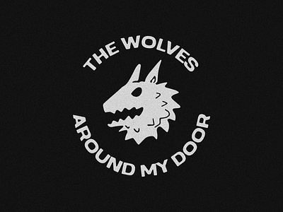 The wolves around my door art branding dark design emblem font font design fonts gloomy graphic logo logotype stamp tattoo tattoos type type art typeface typefaces