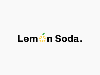 Lemon Soda Logo Design black branding design graphic design illustration illustrator lemon lemon soda logo logo design soda yellow