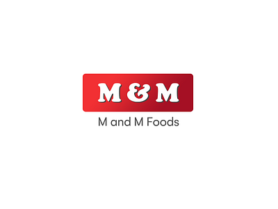 M and M Foods Logo branding design food food logo graphic design illustration logo logo design logo designing vector