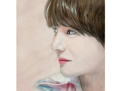 Kim Tae-hyung 김태형 bts digitalpainting watercolor