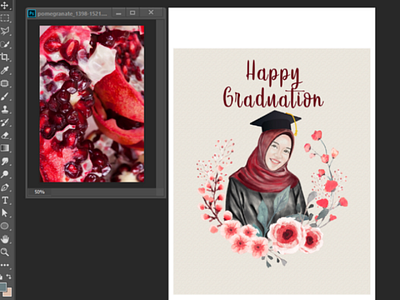 Graduation illustration digitalpainting