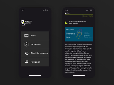 Silesian Museum | Official App android ios mobile mobile ui museum silesia silesian museum ui