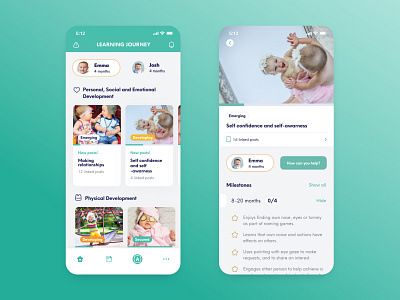 Onoco | More Than A Baby Tracker baby baby tracker development growth mobile mobile ui onoco tracker