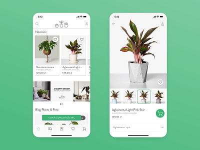 Plants&Pots | Ecommerce App With AR Module android app ar design ios mobile mobile ui ui
