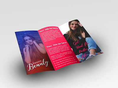 Tri Fold Mock Up brochure design design ui ux