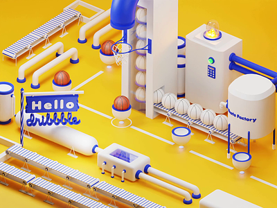 Shots Factory - Hello dribbble! 3d animation animation design inspiration