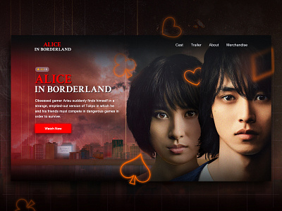 Movie Header Concept daily ui dailyui movie netflix photoshop ui uidesign uiux web webdesign