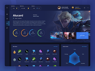 Mobile Legends Exploration cool design dailyui dark dark theme dark ui exploration games layout simple ui uiux ux web design website website design