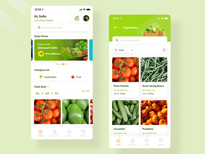 UI Exploration for Grocery App