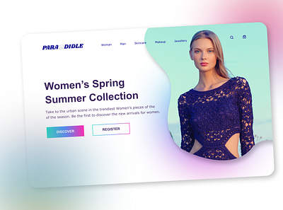 Fashion Front Page design fashion landing page ui design web web design web interface website website design