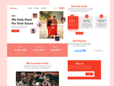 Charity Web app branding charity design homepage illustration ios landing page mobile mobile app mobile design mobile ui product design ui design ui website user interface web web design web designer website