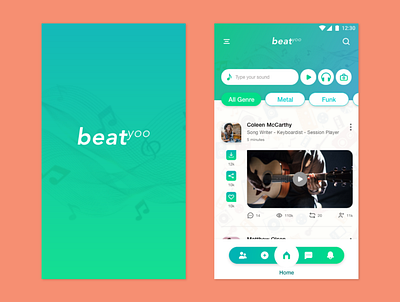 Beatyoo App android app design ios mobile mobile app design mobile application mobile apps mobile design mobile ui music ui ui design uiux user interface