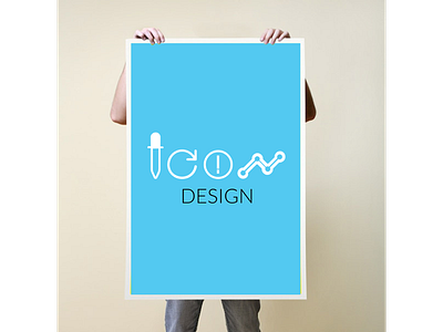 Minimalistic poster on icon design