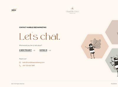 Humble Bee Marketing agency design marketing ui ui design web design