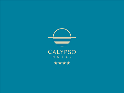 Calypso Hotel Rebranding brand brand design brand identity branding hotel island logo logo design mediterranean sea sun