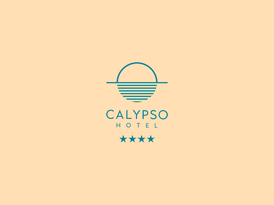 Calypso Hotel Rebranding brand design brand identity branding branding concept color color variation hotel island logo logo design logo icon mediterranean sea sun