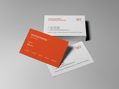 Branding | WH Partners brand identity branding business cards corporate design graphic design humanist law firm minimalism print design swiss design swiss style typography warm colors
