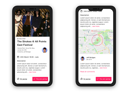 Events App Detail iOS Concept events app ios ui ux design ux