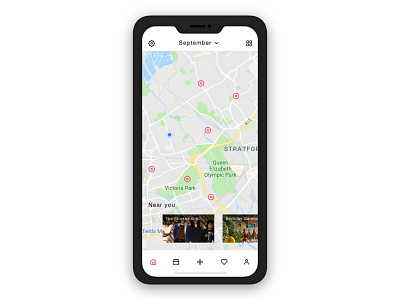 Events App Map View design events app ios ui ui ux design ux