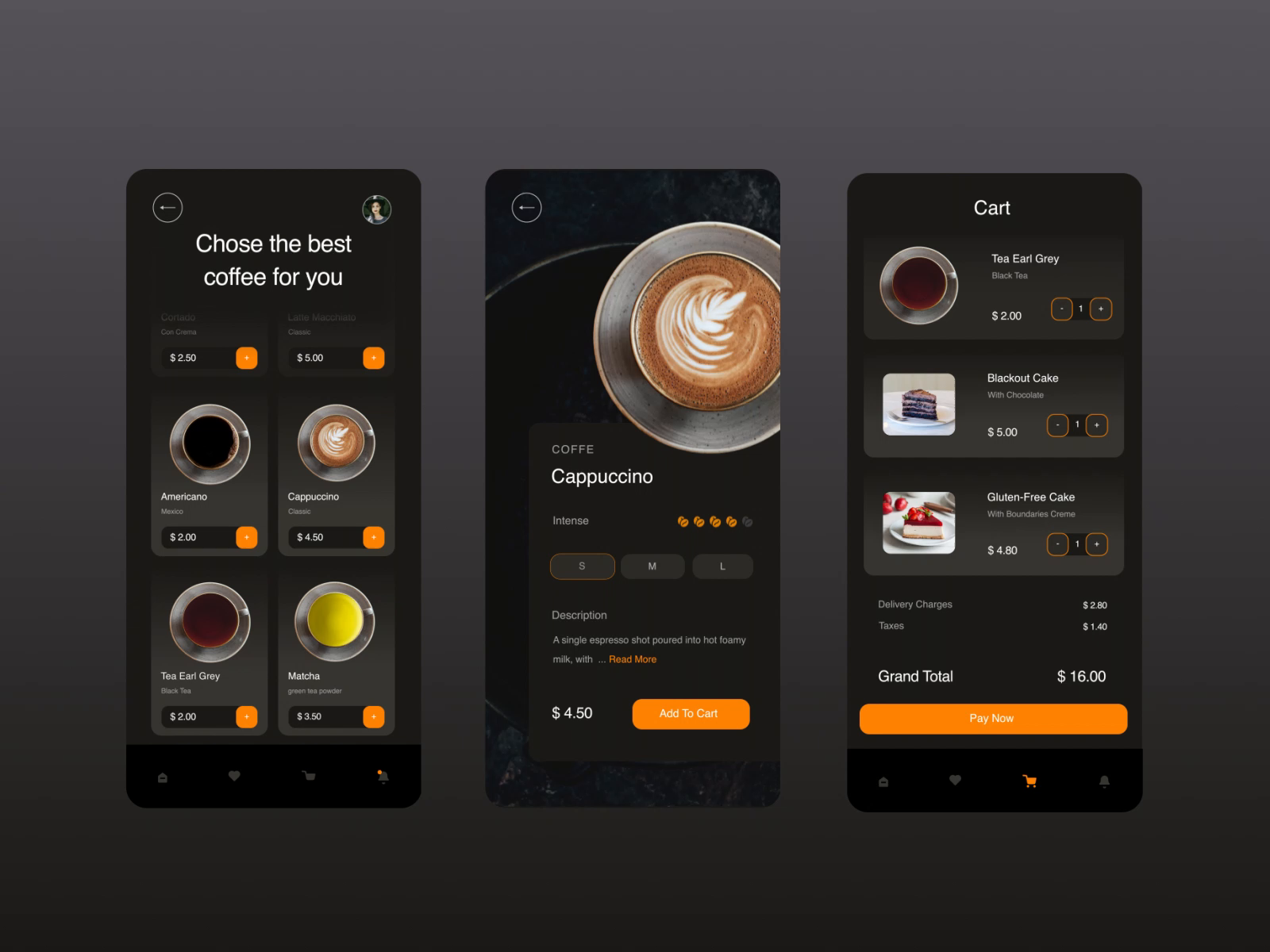 Coffee Mobile App Concept by Ruslana on Dribbble