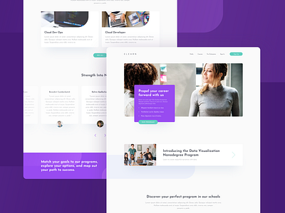 Elearn - Landing Page Concept landingpage ui web