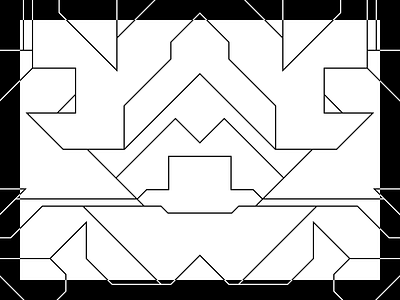 Cyber pattern black blackwhite branding complexe concept cyber cyberpunk graphic illustrator line opposition pattern vector white