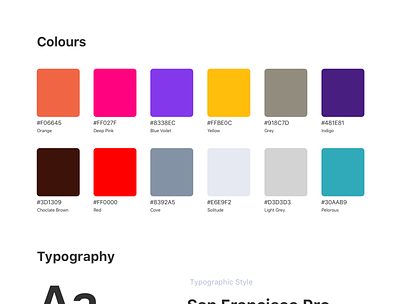 UI-Styleguides exploration clean color palette colors concept exploration exploration visual brand font family minimal style styleguide stylesheet symbol typogaphy ui visual brand