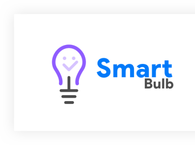 Smart Bulb-Logo Design branding bulb logo concept concept design design illustration sensors smart bulb smarthome vector