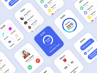 APPLE WATCH OS battery branding call chatbot clean concept design design file manager minimal simple smartwatch uidesign uxdesign watchos